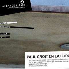 Site web animé en jquery, La bande à Paul, aménagement créatif1 Site web animé en jquery, La bande à Paul, aménagement créatif1